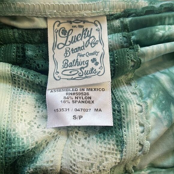 5. Lucky Brand Samba Sea Tankini Bikini Top - Sea Salt. Tie dye Small - Picture 6 of 6